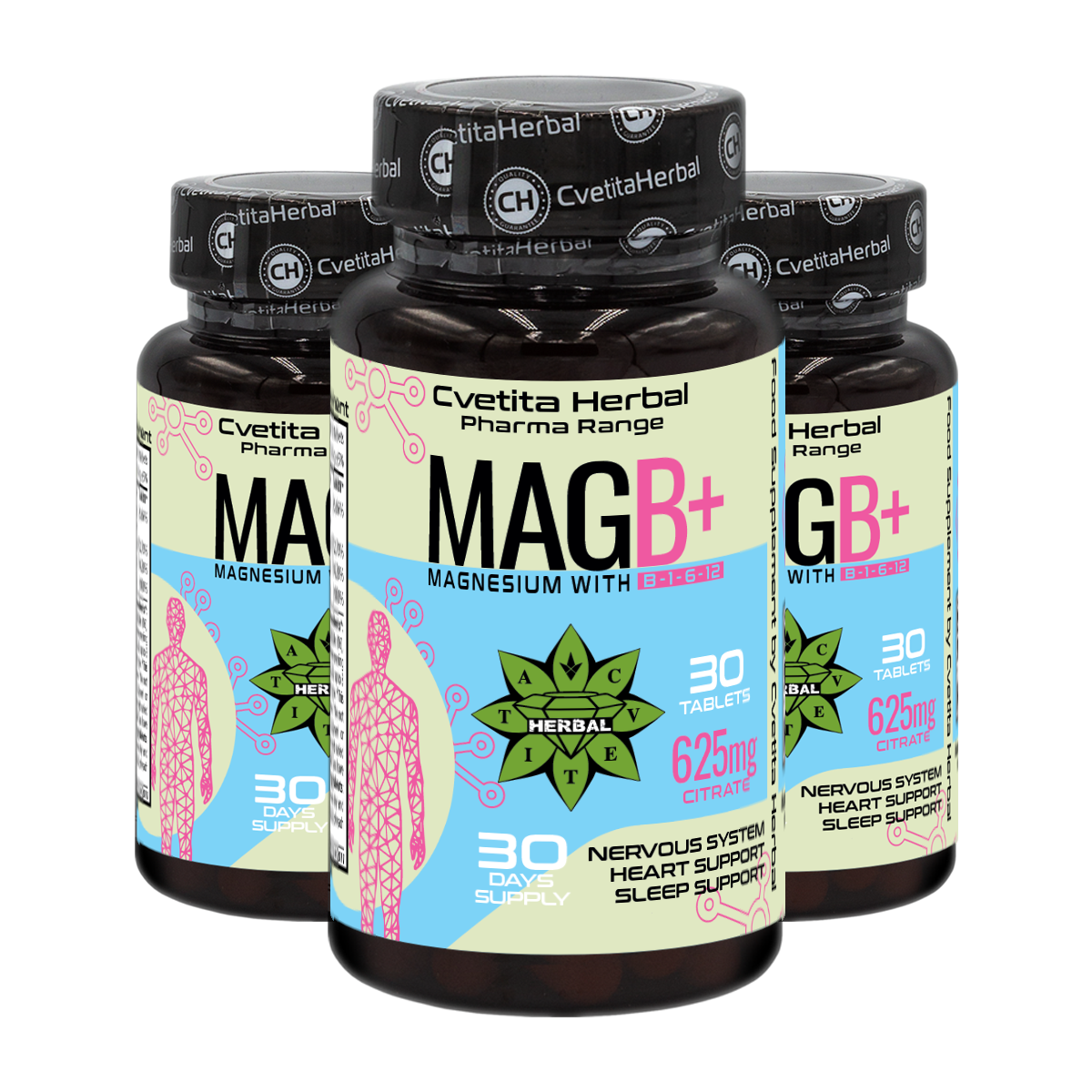 Magnesium Citrate 625mg - Κιτρικό μαγνήσιο για κράμπες